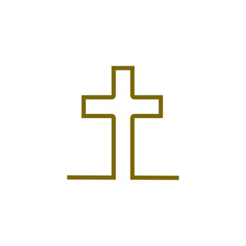 Symbol christianity and shape christian sign