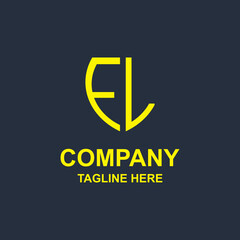 creative fl monogram logo design