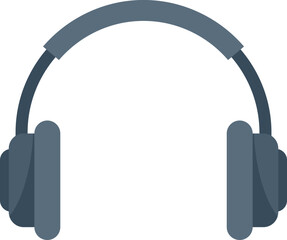 Podcast headphones icon. Flat illustration of Podcast headphones vector icon for web design isolated