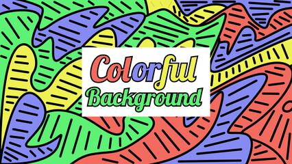 Abstract liquid shape. Fluid geometric design.colorful waves with geometric lines, dots.vector