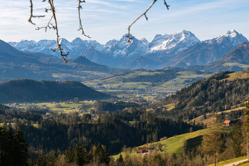 Traumwetter am Neujahrstag in Rosenau am Hengstpaß, Oberösterreich