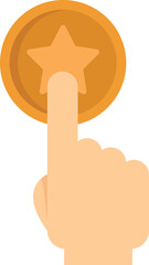 Sale bonus button icon. Flat illustration of Sale bonus button vector icon for web design isolated