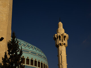 The Al king Abdullah ii Mosque Amman,  Jordan 30 Dec 2022
