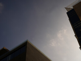 Modern office building on intersection