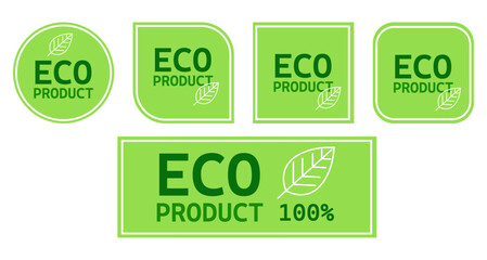 sets eco friendly labels