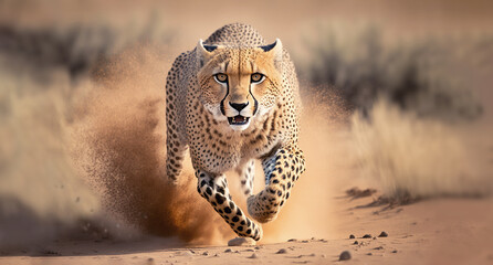 cheetah sprinting - 557737609
