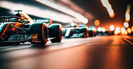 Abwaschbare Fototapete F1 race cars