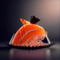 Sashimi japanese fish food - 557742248