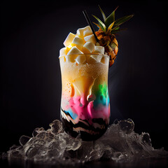 Colorful cocktail  - 557742252