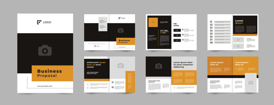 business Proposal brochure template or Project Proposal or corporate business booklet template. 