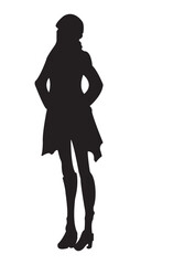 silhouette of a woman