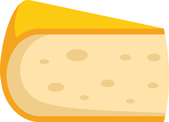 Cheese gouda icon. Flat illustration of Cheese gouda vector icon for web design isolated