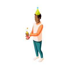 Birthday Party Isometric Icon