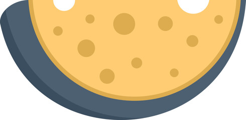 Obraz premium Cheese mozzarella icon. Flat illustration of Cheese mozzarella vector icon for web design isolated