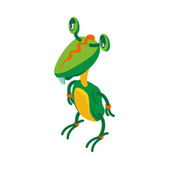 Isometric Alien Illustration