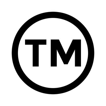 TM Symbol trademark on Transparent Background