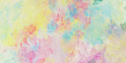 Obraz na płótnie Canvas Colorful watercolor background texture on white paper background. Abstract watercolor background handprint colorful gradient ink. 