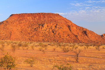 Namibian landscape Damaraland, homelands in South West Africa, Mowani, Namibia.