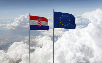 croatia eu flag flag of croatia in europe croatia eu flag Croatia rings in the 2023 New Year as a fully integrated EU member