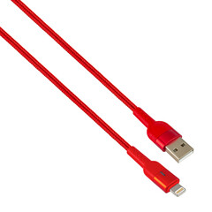 connector with cable, USB, Lightning, red