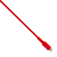 connector with Lightning cable, red