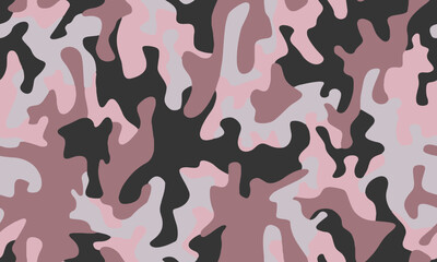 Full seamless camouflage texture skin pattern vector for decor and textile. Army masking design for hunting fashion fabric print and wallpaper. 
