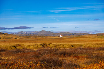 Fototapeta na wymiar Landscape in the area of southern Iceland