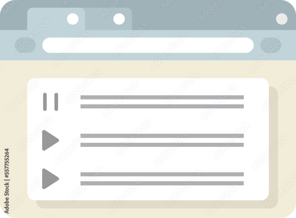 Poster internet browser icon flat vector. computer window. frame interface isolated