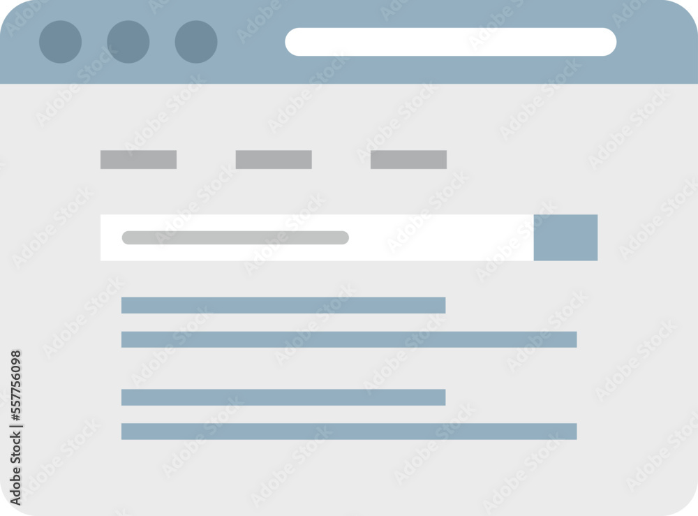 Poster digital browser icon flat vector. bar interface. computer internet isolated