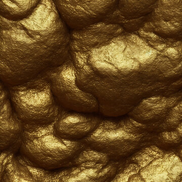 Rocky gold model texture render