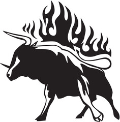 illustration of a bull