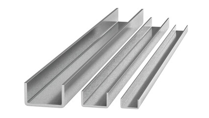 S-shaped stainless steel pipe. Metal products. 3d illustration