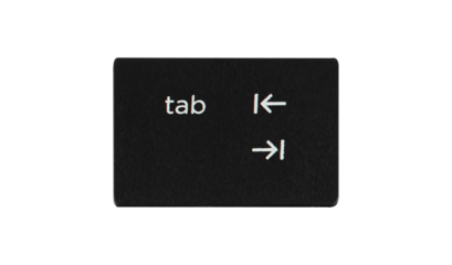 button from computer keyboard tab