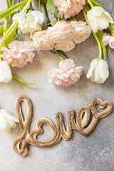 Valentine's Day greeting card with 