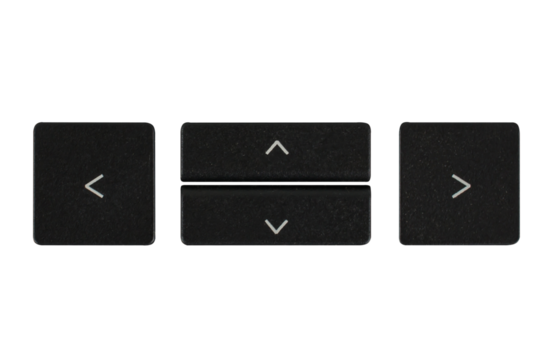 buttons from a computer keyboard, top to bottom to right to left