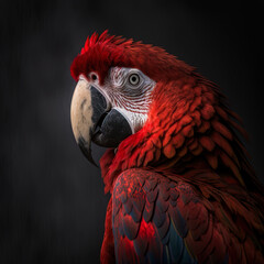 Fototapeta premium Macaw Red Parott