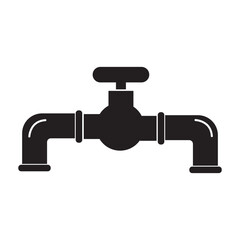water pipe icon logo vector desigm template