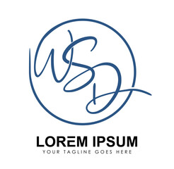Monogram Logo Vector Initial Letters WSD