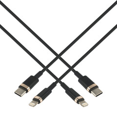 cable with Type-C and Lightning connector