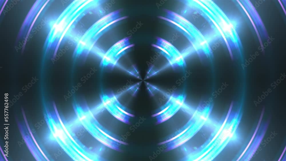 Poster fractal lights. computer generated 3d render