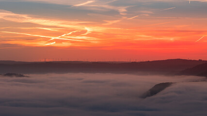 Sunrise at the Mosel loop near Bremm