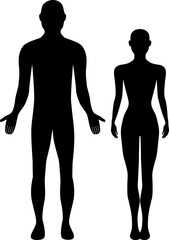 men and women people couple vector on a white background