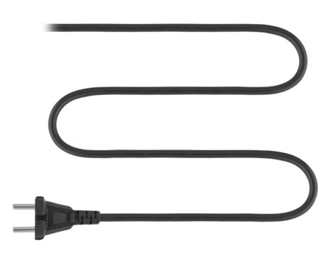 cable with a plug from the mains