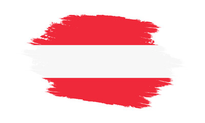 Austria Vector Flag. Grunge Austria Flag. Austria Flag with Grunge Texture. Vector illustration