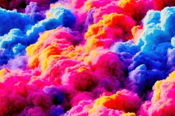 Fototapeta na wymiar Holi Color Festival Holiday Colorful Smoke Dust Seamless Texture Pattern Tiled Repeatable Tessellation Background Image