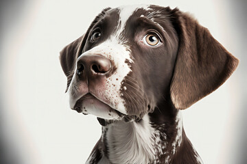 close-up of a dog - hyperrealistic illustration