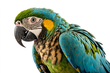 Obraz premium close-up of a parrot - hyperrealistic illustration