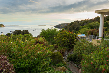 View from Oban and Halfmoon Bay at Stewart Island, New Zealand