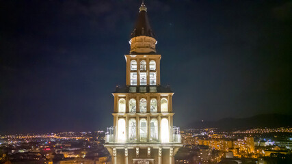Naklejka premium drone view of church
