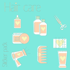 Hair care 
Sticker pack